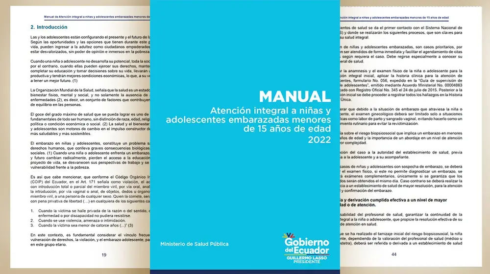 Manual de Atención Integral a niñas y adolescentes embarazadas menores de 15 años de edad