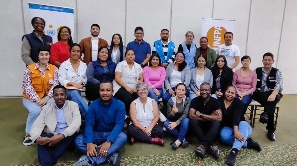 UNFPA fortalece la respuesta a la Salud Sexual y Reproductiva y Violencia Basada en Género en emergencias en la Frontera Norte del Ecuador