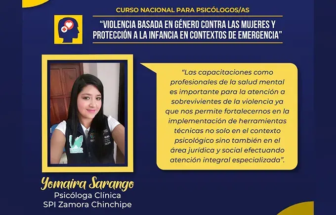 “Gender-based violence against women and protection of children in emergency contexts”. A course to improve the care of vulnerable women and children