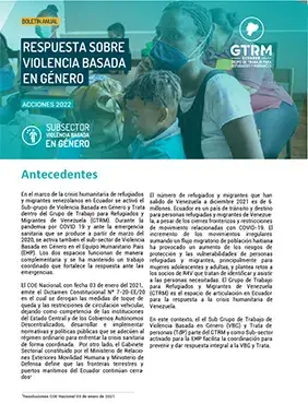  Respuesta sobre Violencia Basada en Género