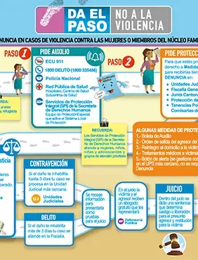 Ruta para obtener medidas de protección frente a la violencia basada en género y ruta de atención y denuncia en caso de violencia contra las mujeres o miembros del núcleo familiar en el sistema judicial