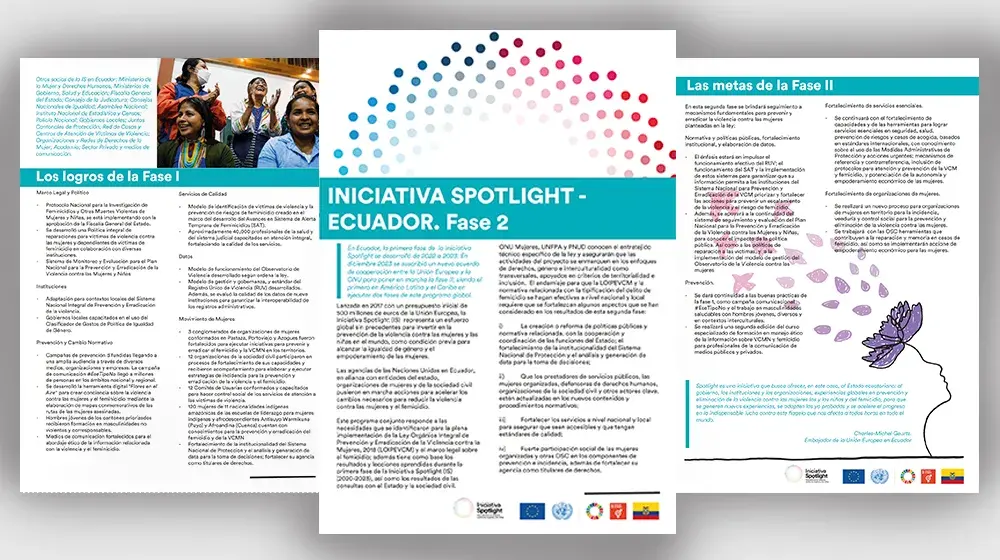 INICIATIVA SPOTLIGHT ECUADOR. Fase 2